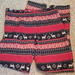 Pink Republic Festive Reindeer Leggings - Red and Black
